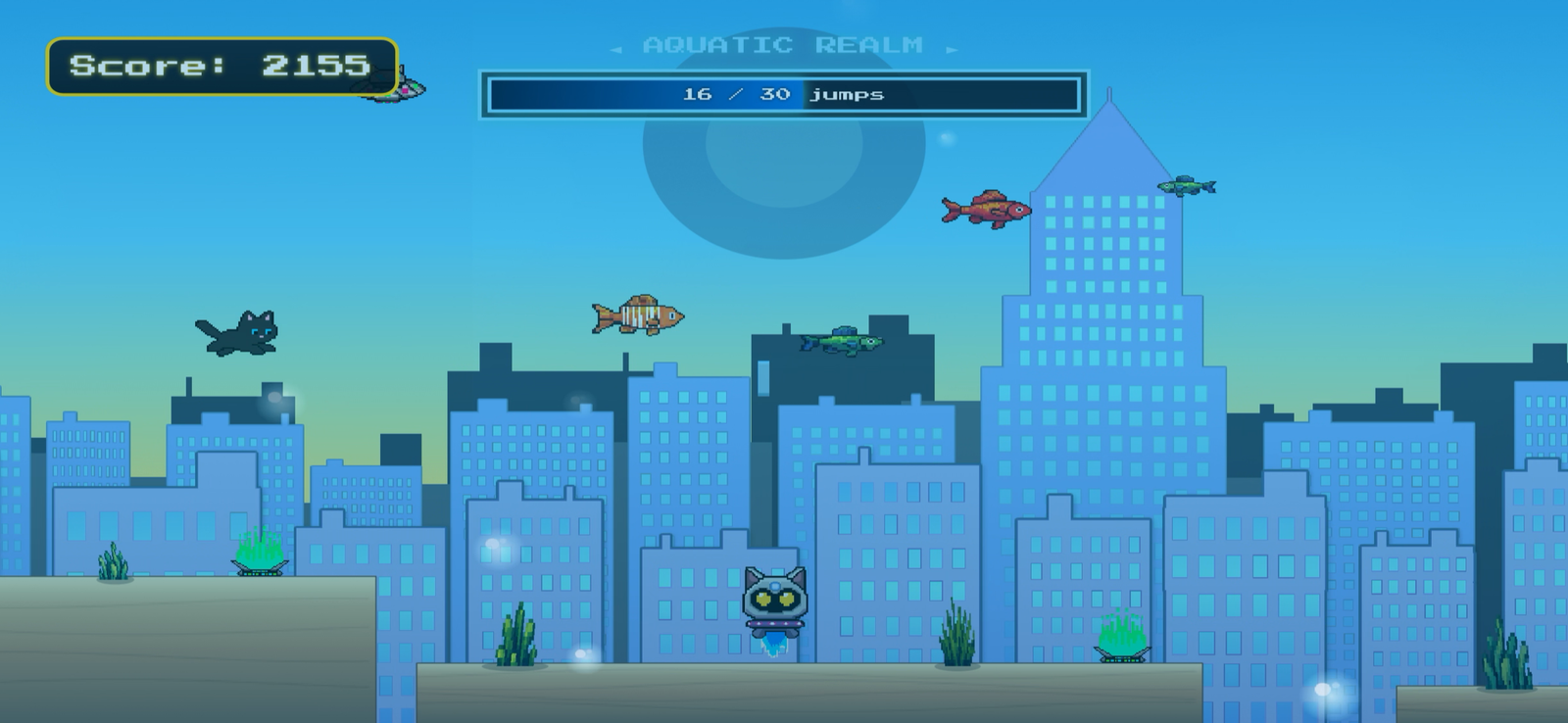 Pouncy Paws gameplay - aquatic realm bonus combo